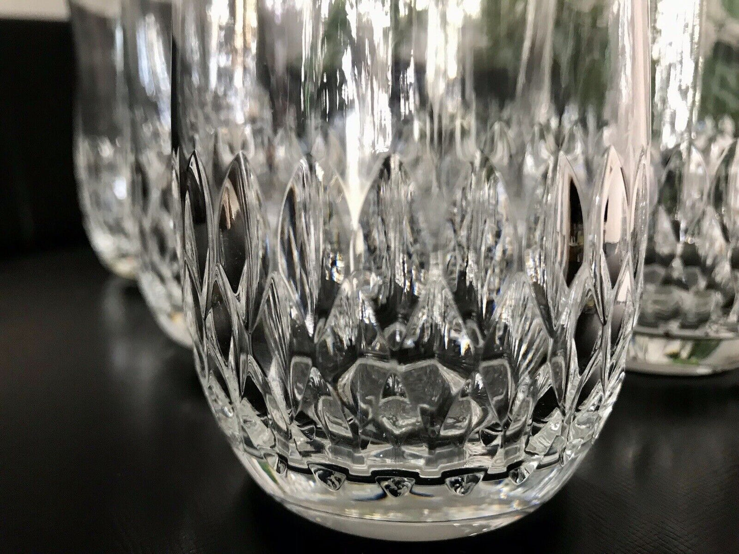 Vintage 6 EDEL  Wassergläser Trinkbecher Glas Kristallglas