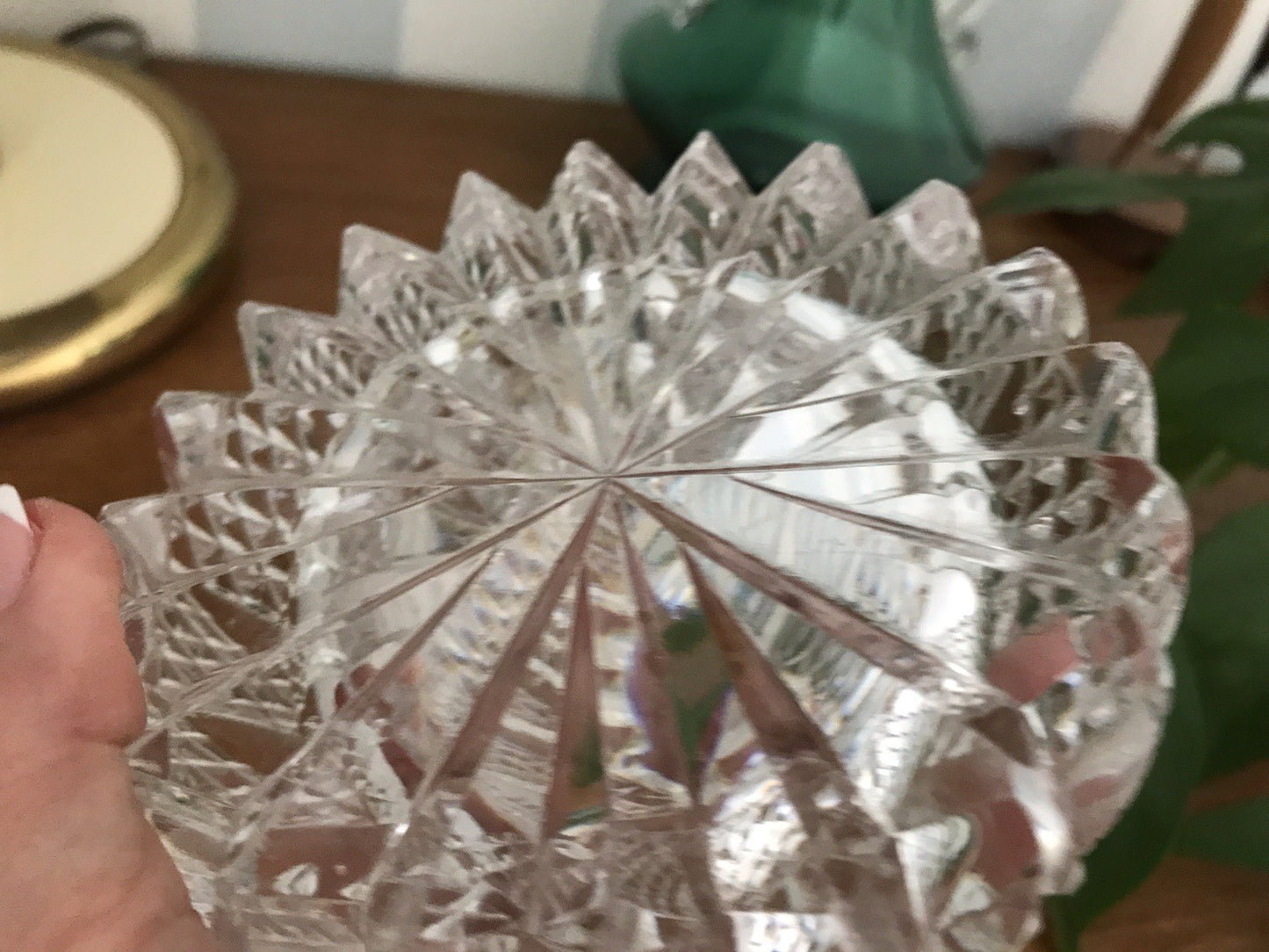 Alt antik? Aschenbecher Designer  Ascher Kristallglas EDEL Schliff Schnitt