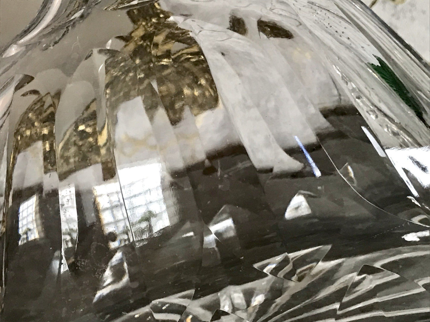 Antik ? Art Déco Kristallglas Bleikristall Design Karaffe EDEL ovoid