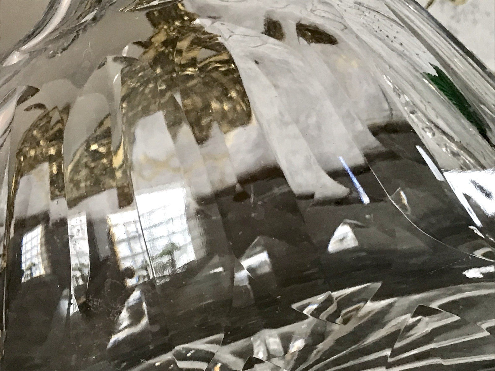 Antik ? Art Déco Kristallglas Bleikristall Design Karaffe EDEL ovoid