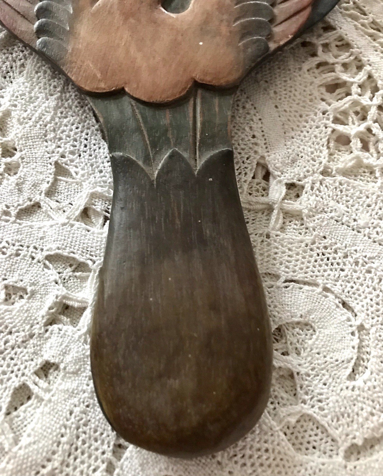 Antik? Vintage Spiegel Handspiegel Holz geschnitzt in Jugendstil gearbeitet