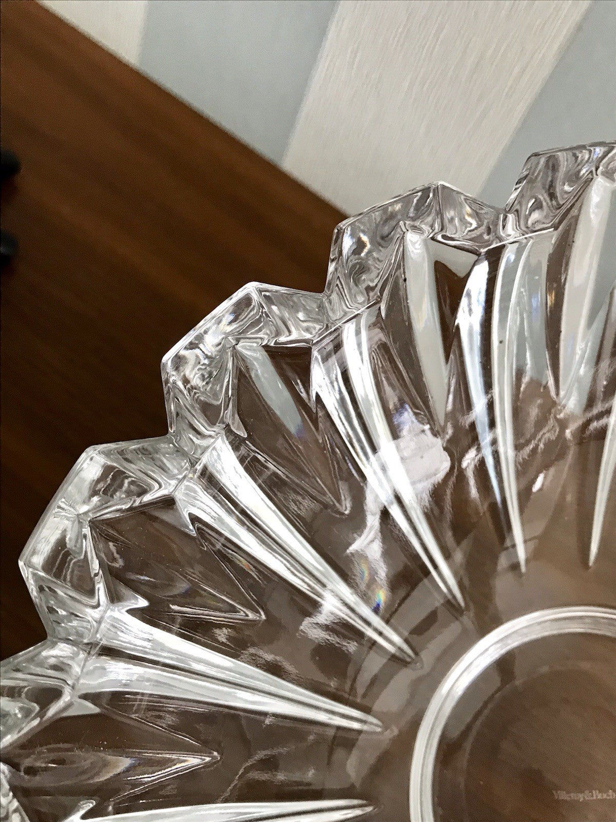 Villeroy&Boch Edel Vintage Designer Glas Schale signiert Kristallglas