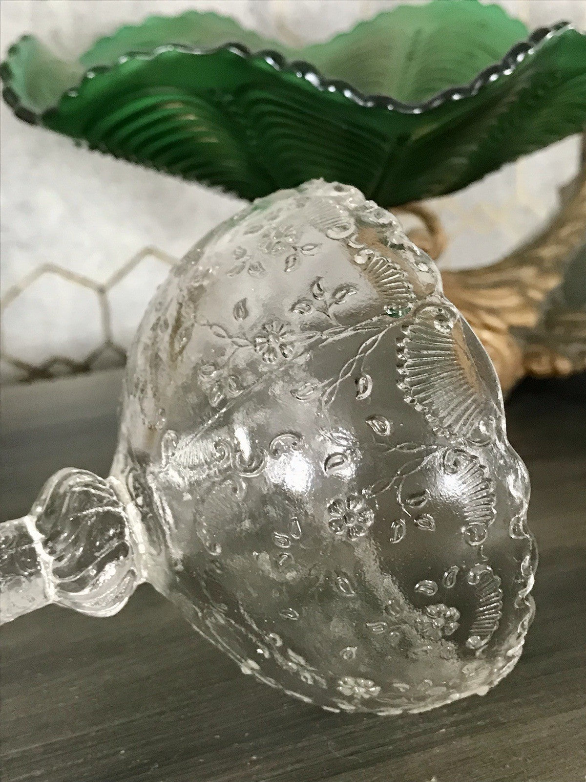 Antik Jugendstil Pressglas Schale Fußschale Schale Zuckerschale Bonboniere süß