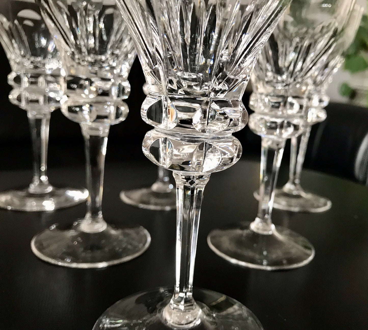 Vintage Set á 6St. & Set à5 St. EDEL Weingläser Gläser Kristallglas Bleikristall