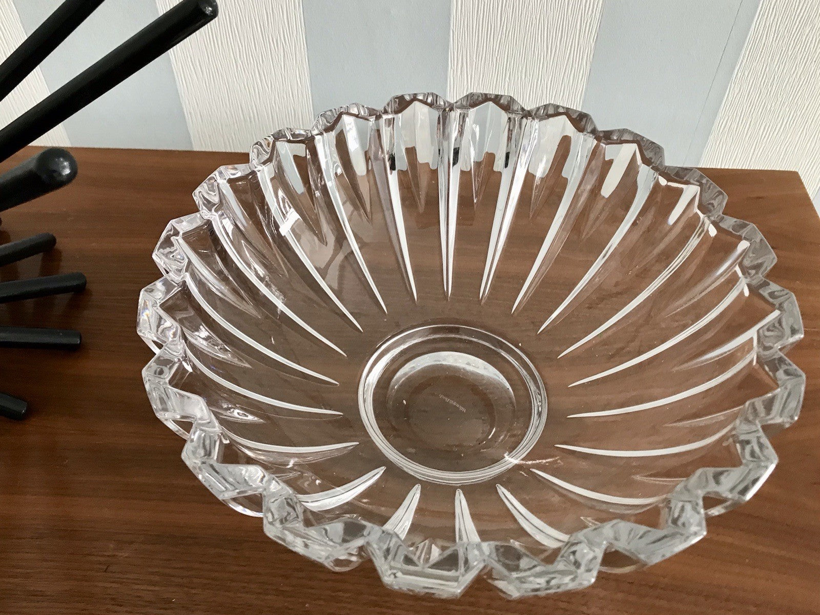 Villeroy&Boch Edel Vintage Designer Glas Schale signiert Kristallglas