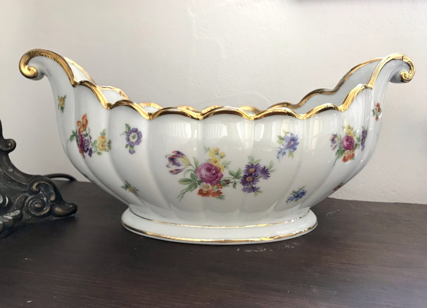 Antik Art Déco Edel Porzellan Zierschale Schale Jardiniere  Prunkschale Thomas