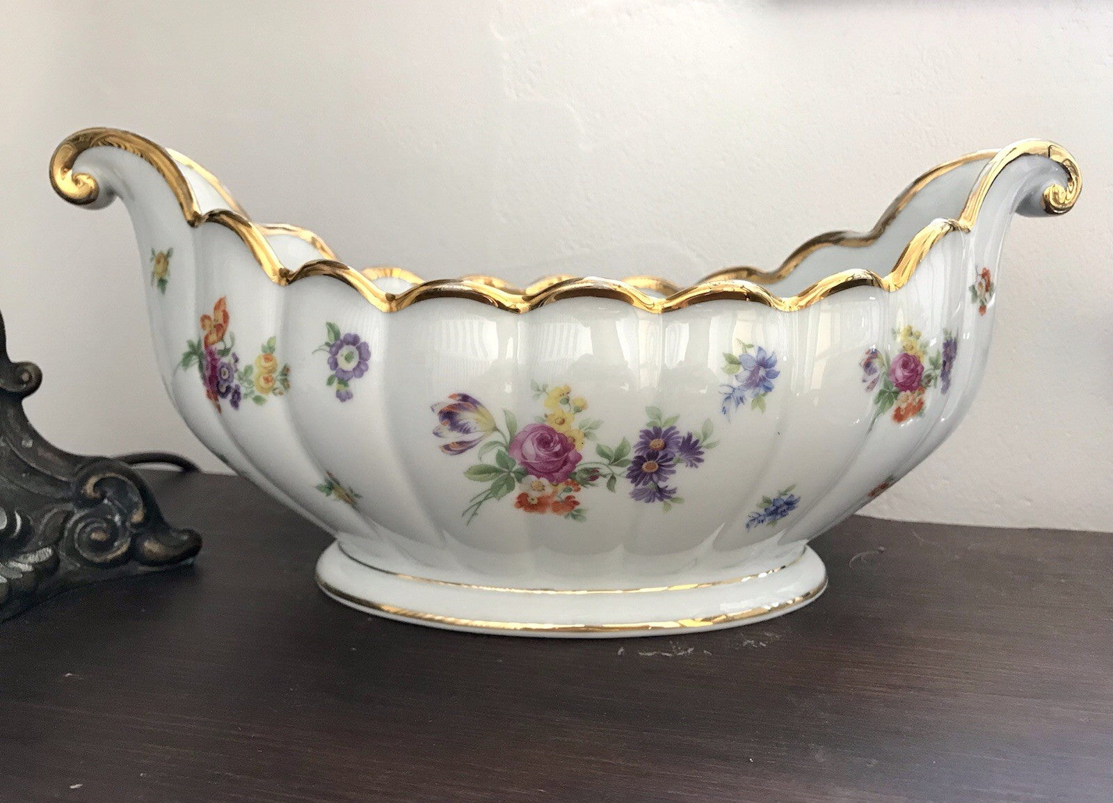 Antik Art Déco Edel Porzellan Zierschale Schale Jardiniere  Prunkschale Thomas
