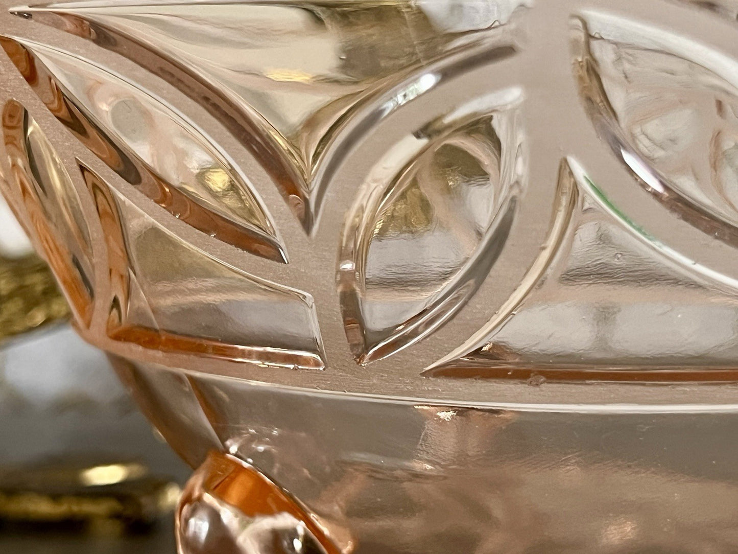 Antik Rosa Schwepnitz Maria Art Déco Schale Pressglas Glasschale So Schön!