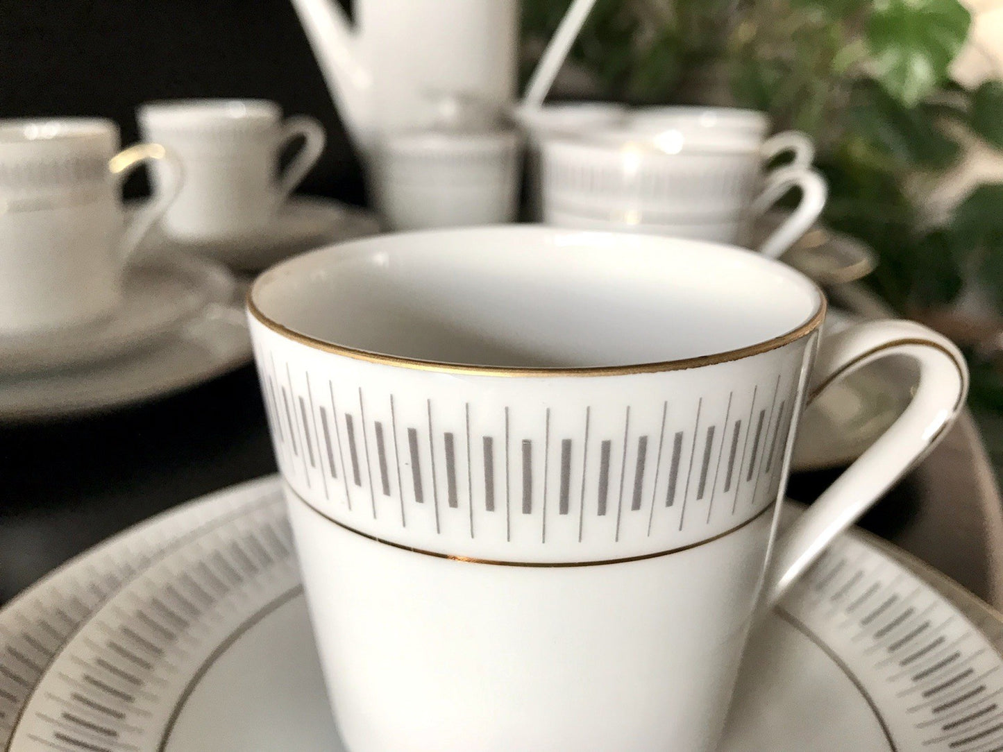 Vintage 60er Porzellan Eschenbach Kaffeeservice  11 Personen +
