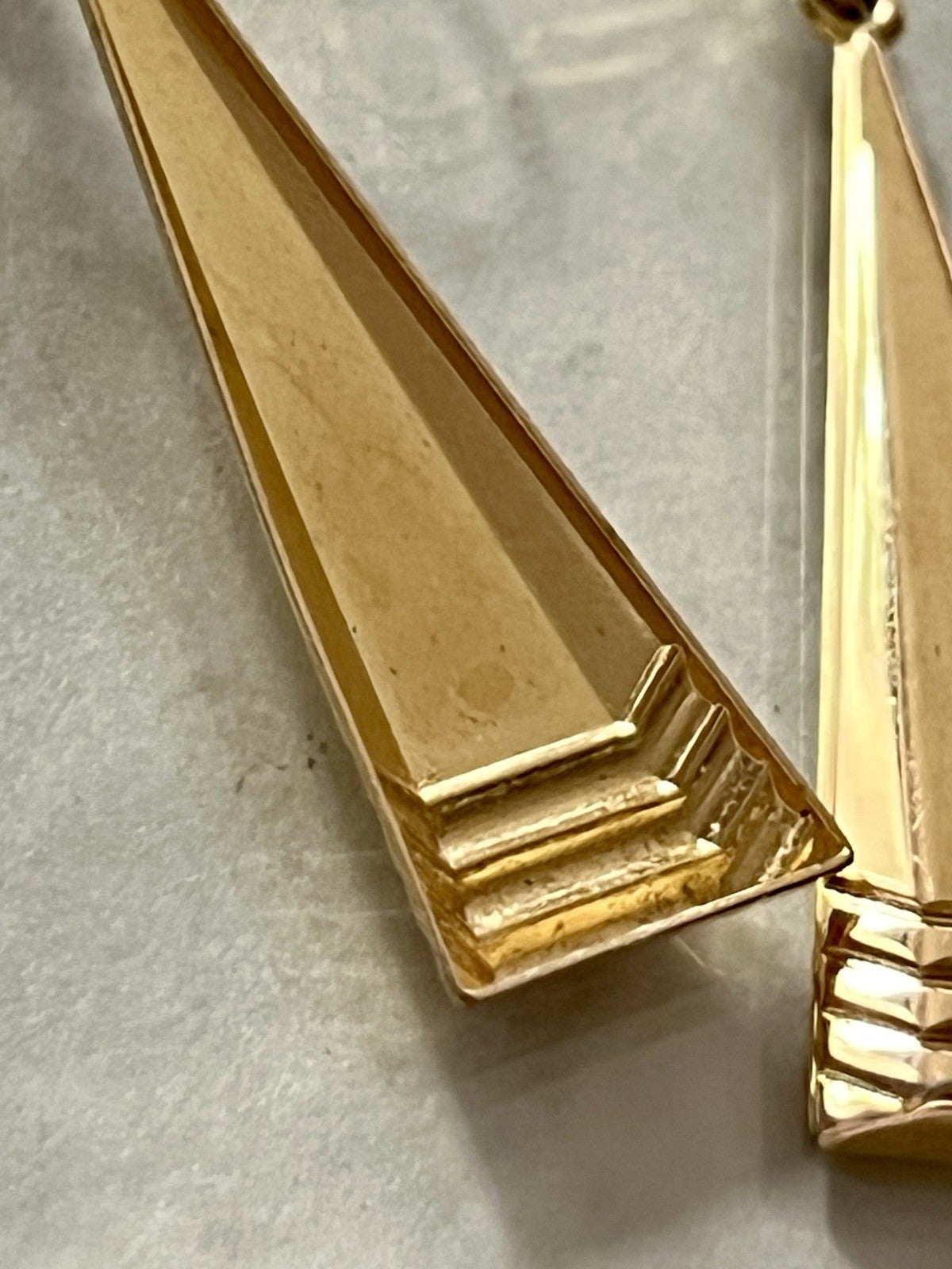Vintage Ohrhänger Ohrringe vergoldet Amerik. Doublè Walzgold