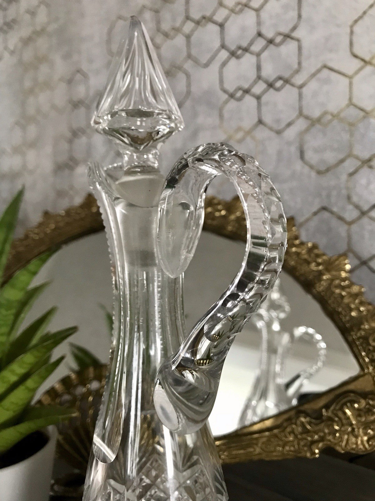 Antik Baccarat? Glaskaraffe Karaffe Kristallglas wundervoll Bleikristall Edel