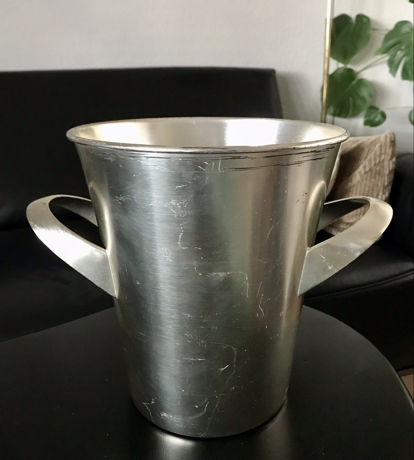 Vintage alt WMF Sekteimer Weinkühler Eiseimer versilbert Wagenfeld Ära