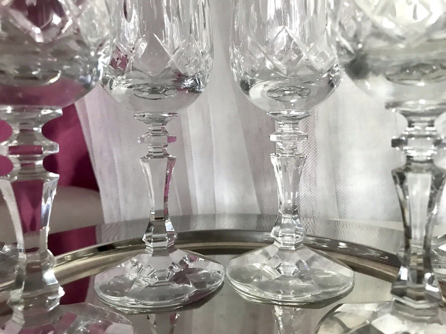 Vintage 6 EDEL Zwiesel Champagner Sektflöten Sektgläser Glas Kristallglas