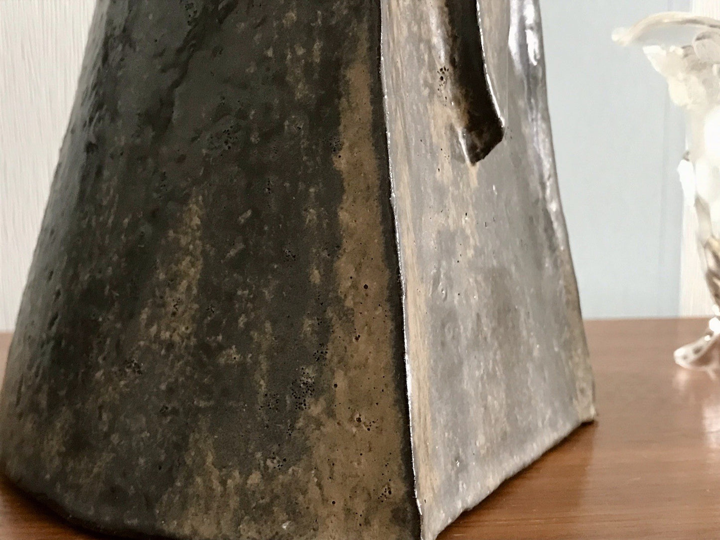 Vintage Designer Krug Kanne Steinzeug Studio Keramik signiert AH Kunstvoll