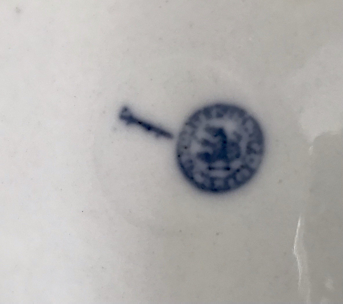 Antik Tielsch Porzellan Schale Zierschale Prunkschale um 1860 Blumenmalerei
