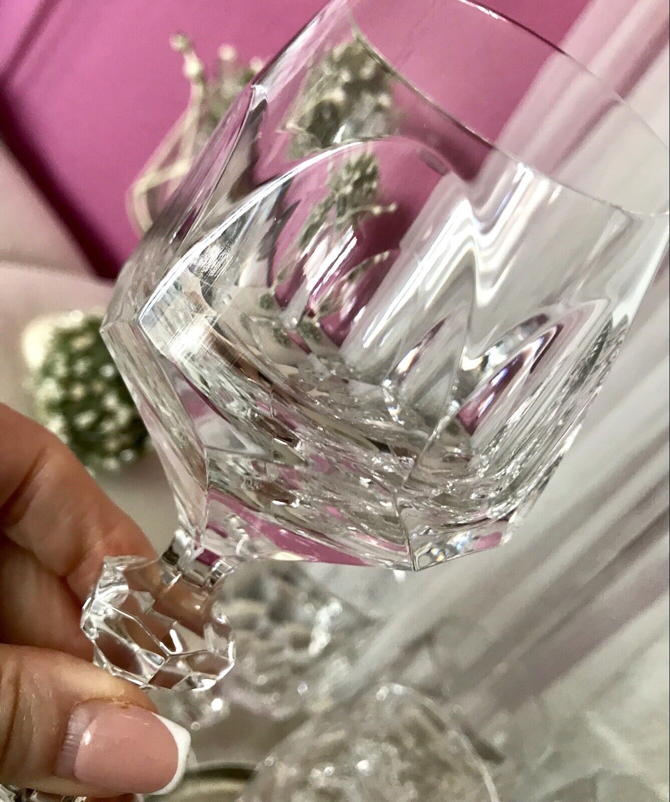 Vintage SEHR EDEL 6 Weingläser Gläser  Kristallglas Nachtmann Alexandra