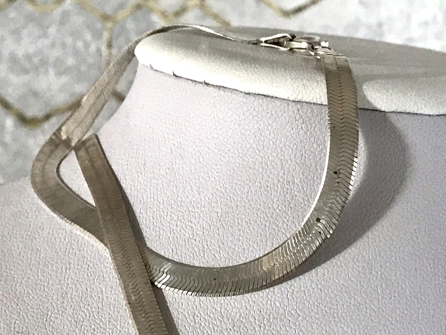 Vintage Modern 925 Silber Schmuck Set Collier Halskette & Armband Zeitlos