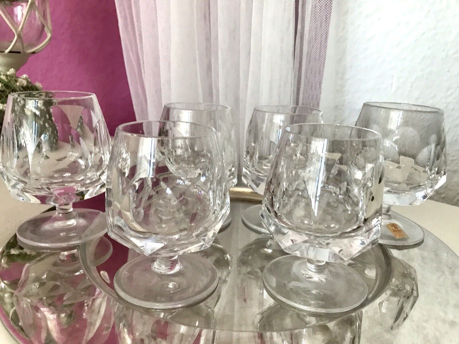 Vintage EDEL 6 Cognacschwenker Cognac Gläser Kristallglas Nachtmann Alexandra
