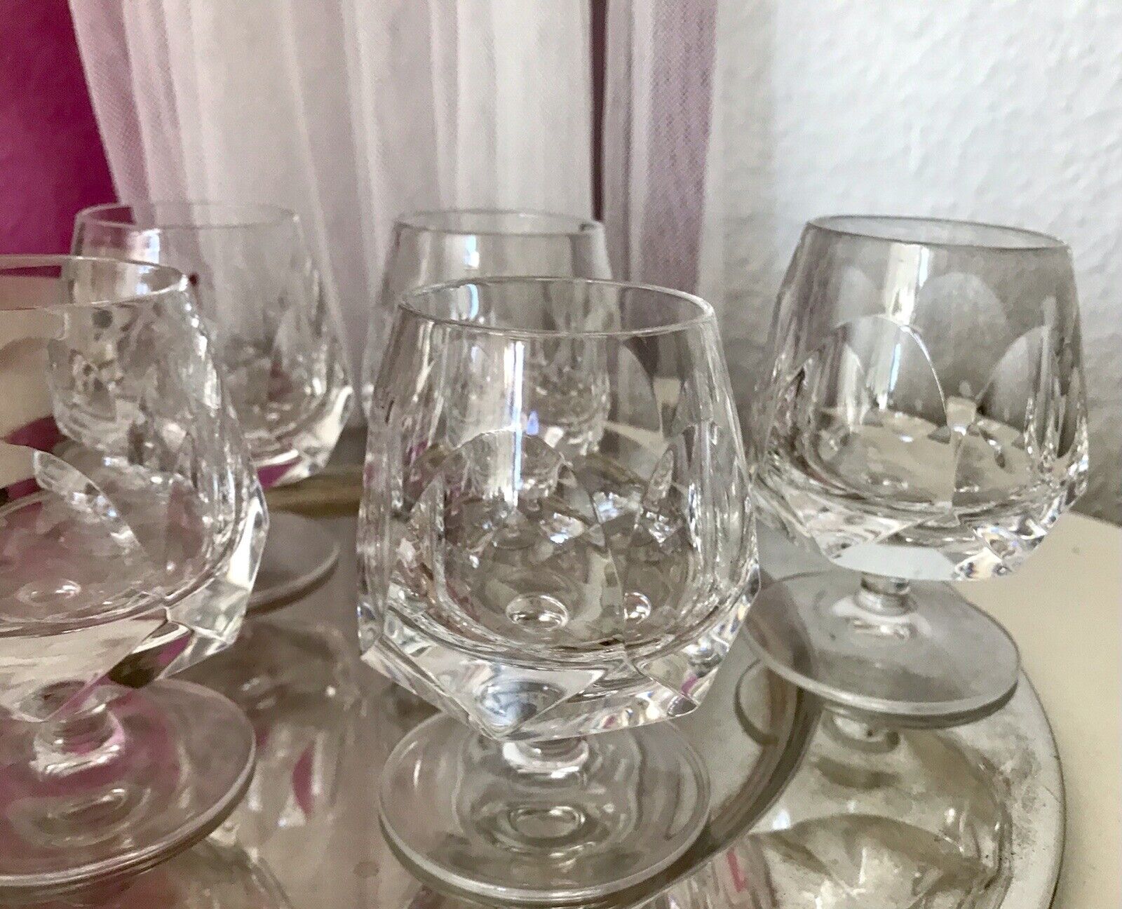Vintage EDEL 6 Cognacschwenker Cognac Gläser Kristallglas Nachtmann Alexandra