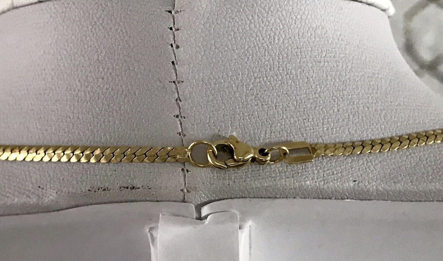 Alt Halskette Kette Amerikan. Doublè TeKa gold Collier roter Stein 50er 60er