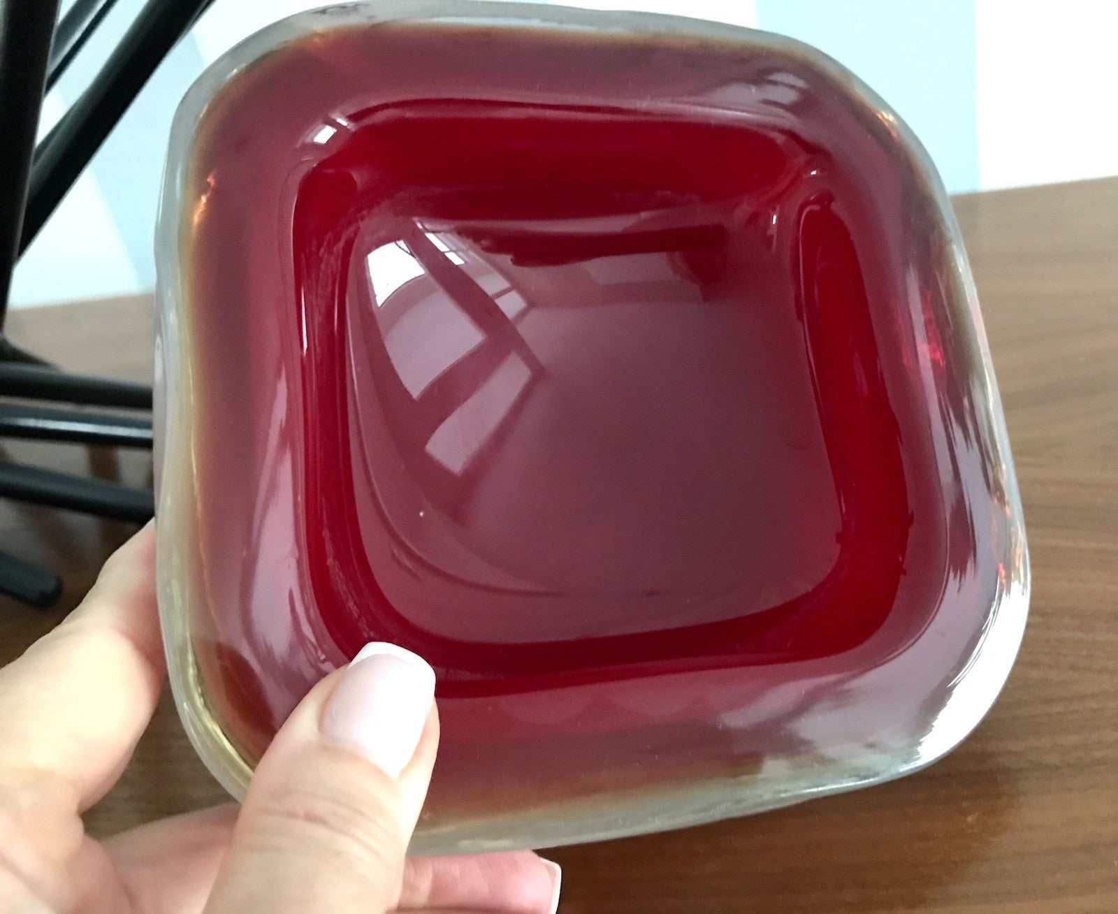 Vintage 60er Murano Glas Schale Barovier? Rot weiß gelb edel