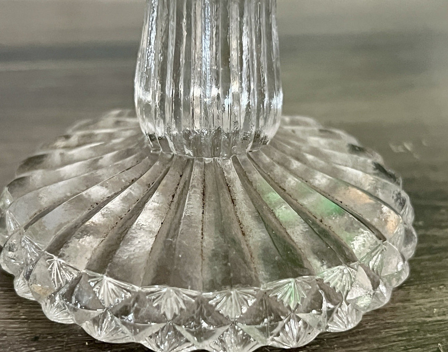 Antik Jugendstil Art Deco Pressglas Glas Fußschale Schale Zuckerschale