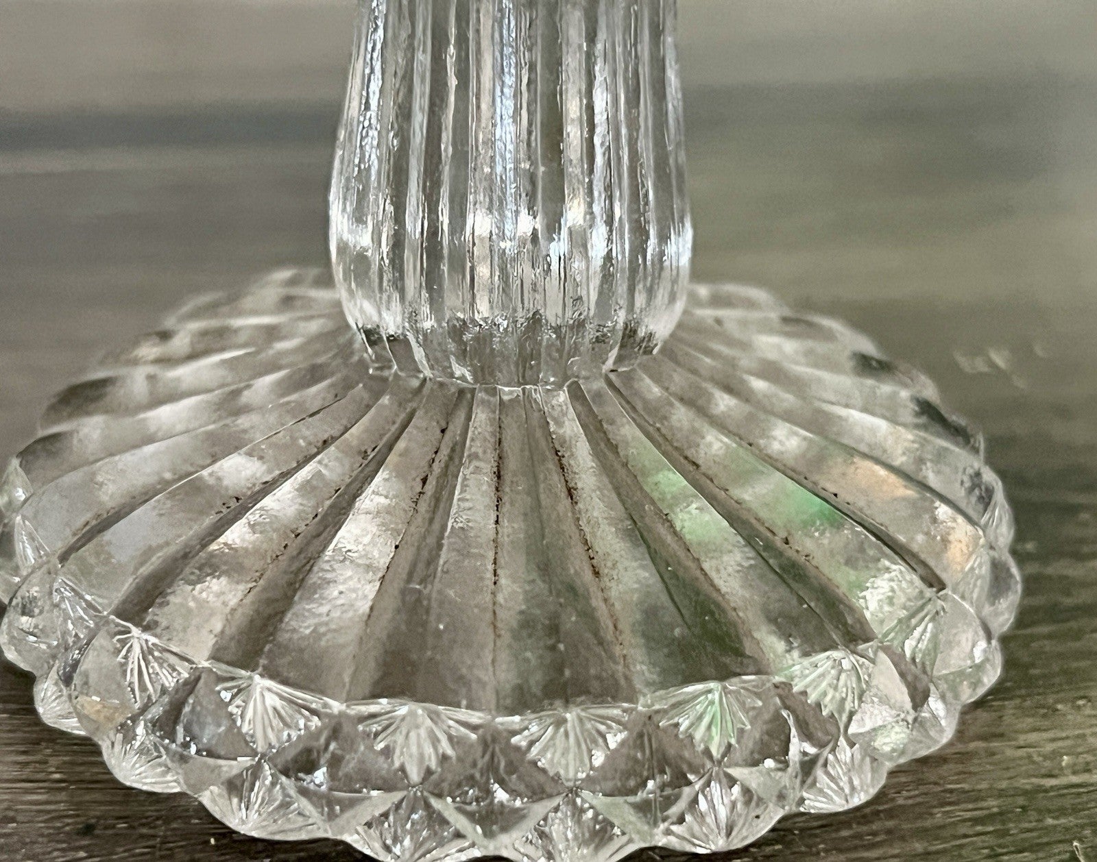 Antik Jugendstil Art Deco Pressglas Glas Fußschale Schale Zuckerschale