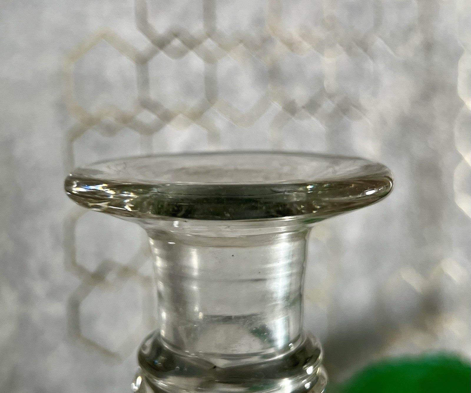 Antik Biedermeier ? groß Karaffe Weinkaraffe Dekanter Glas viktorianisch