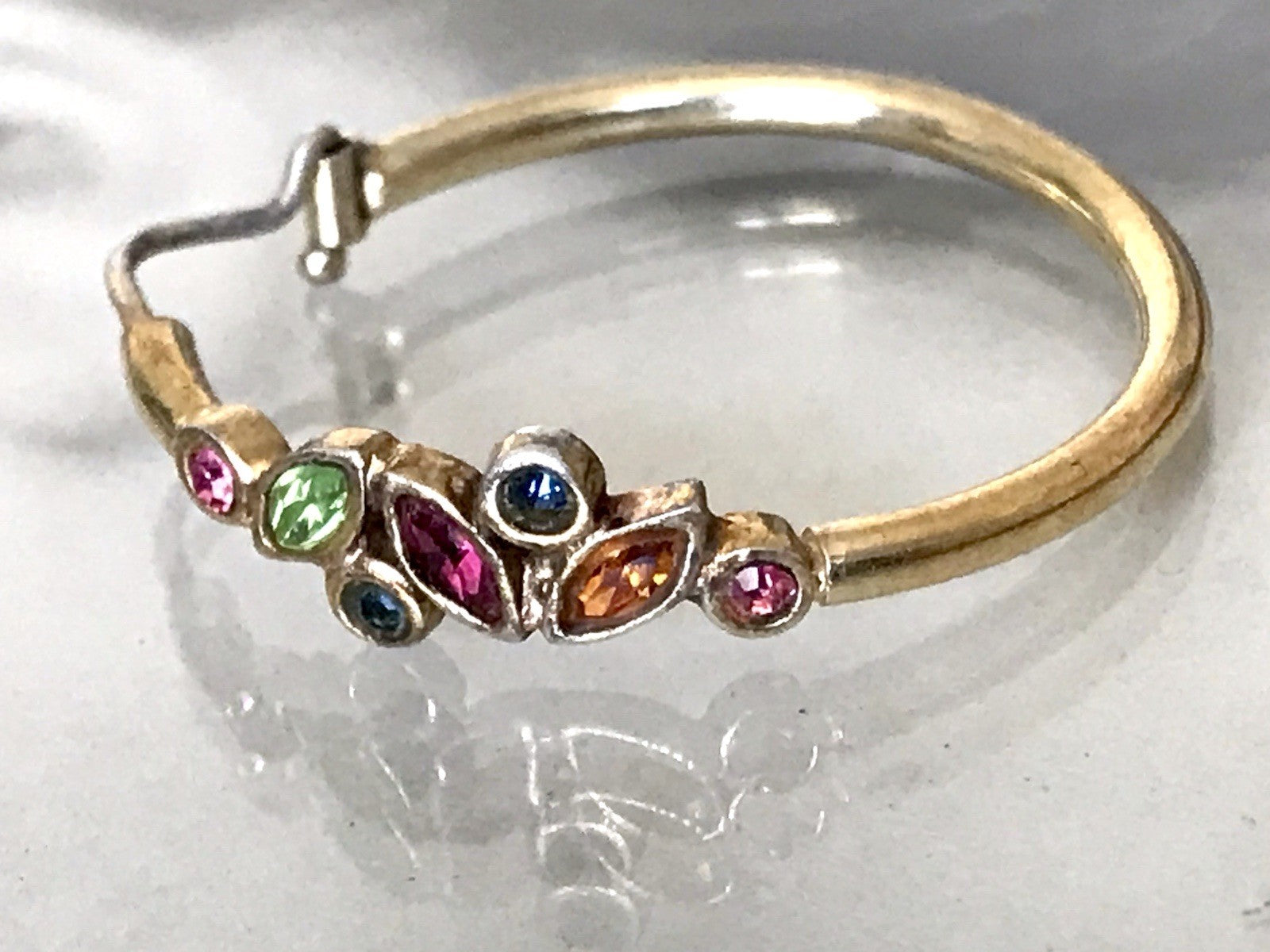 Creole Ohrringe Ohrstecker DAMEN Silber vergoldet gold Vintage Stil Edelsteine?