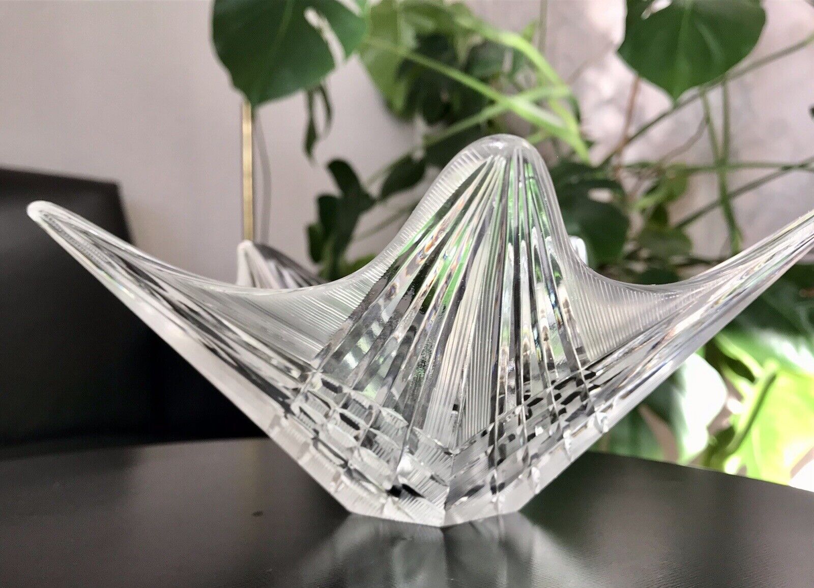 Jan Gabrhel Edel 60‘s Vintage Designer Glas Schale Kristallglas Sklarna Chlum