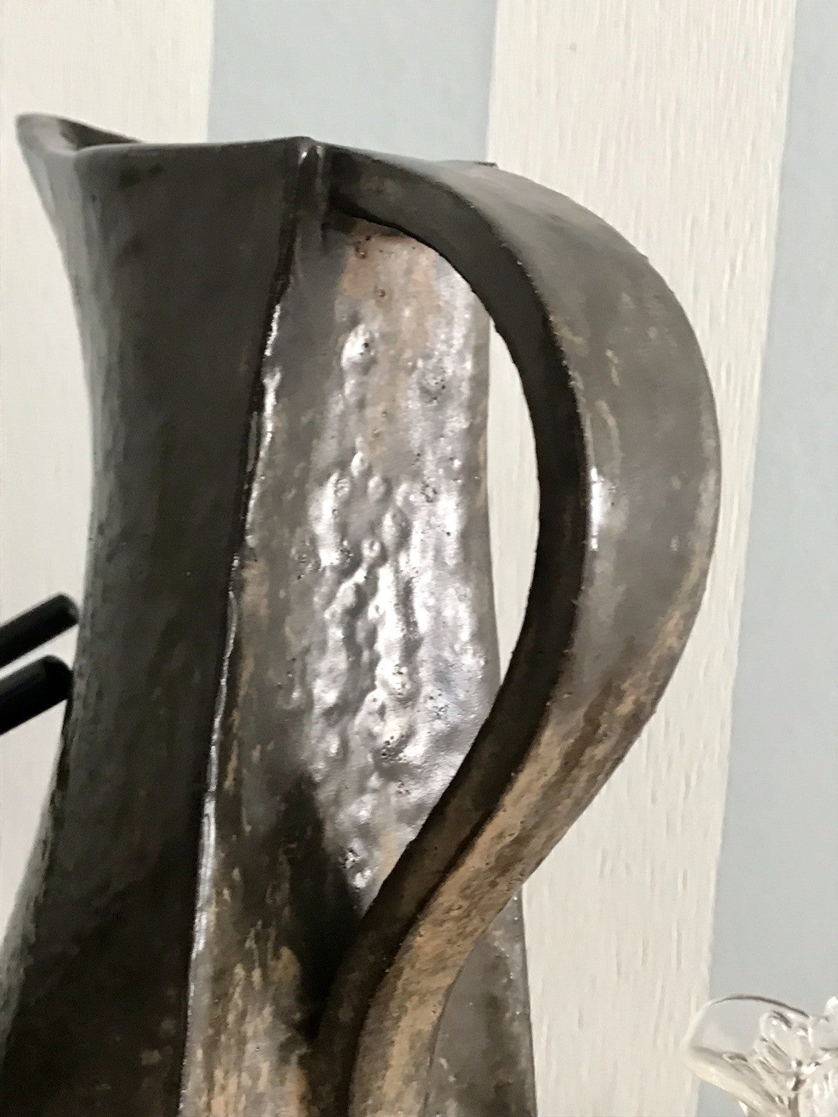 Vintage Designer Krug Kanne Steinzeug Studio Keramik signiert AH Kunstvoll