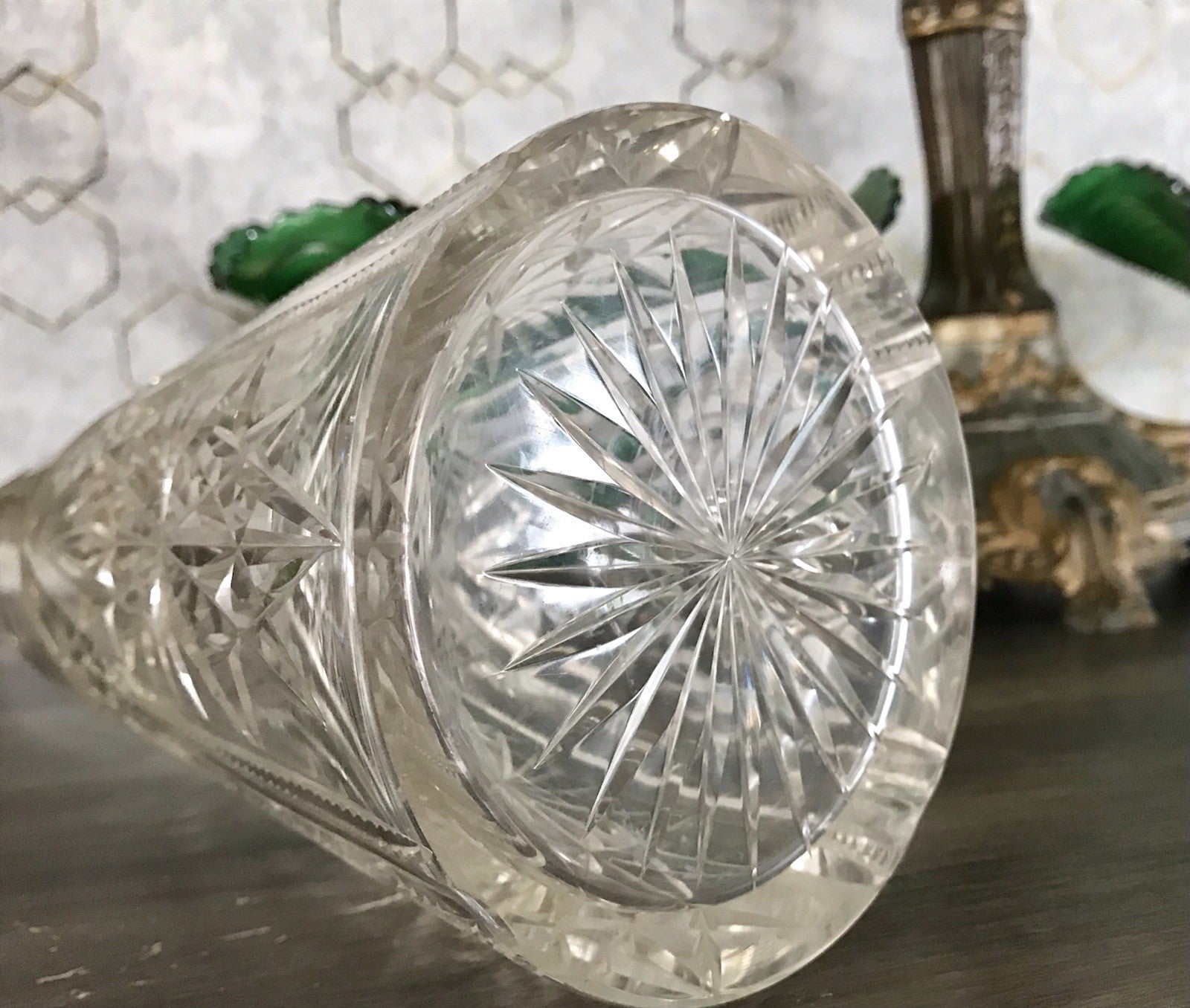 Antik Saint Louis? Glaskaraffe Karaffe Kristallglas wundervoll Bleikristall Edel