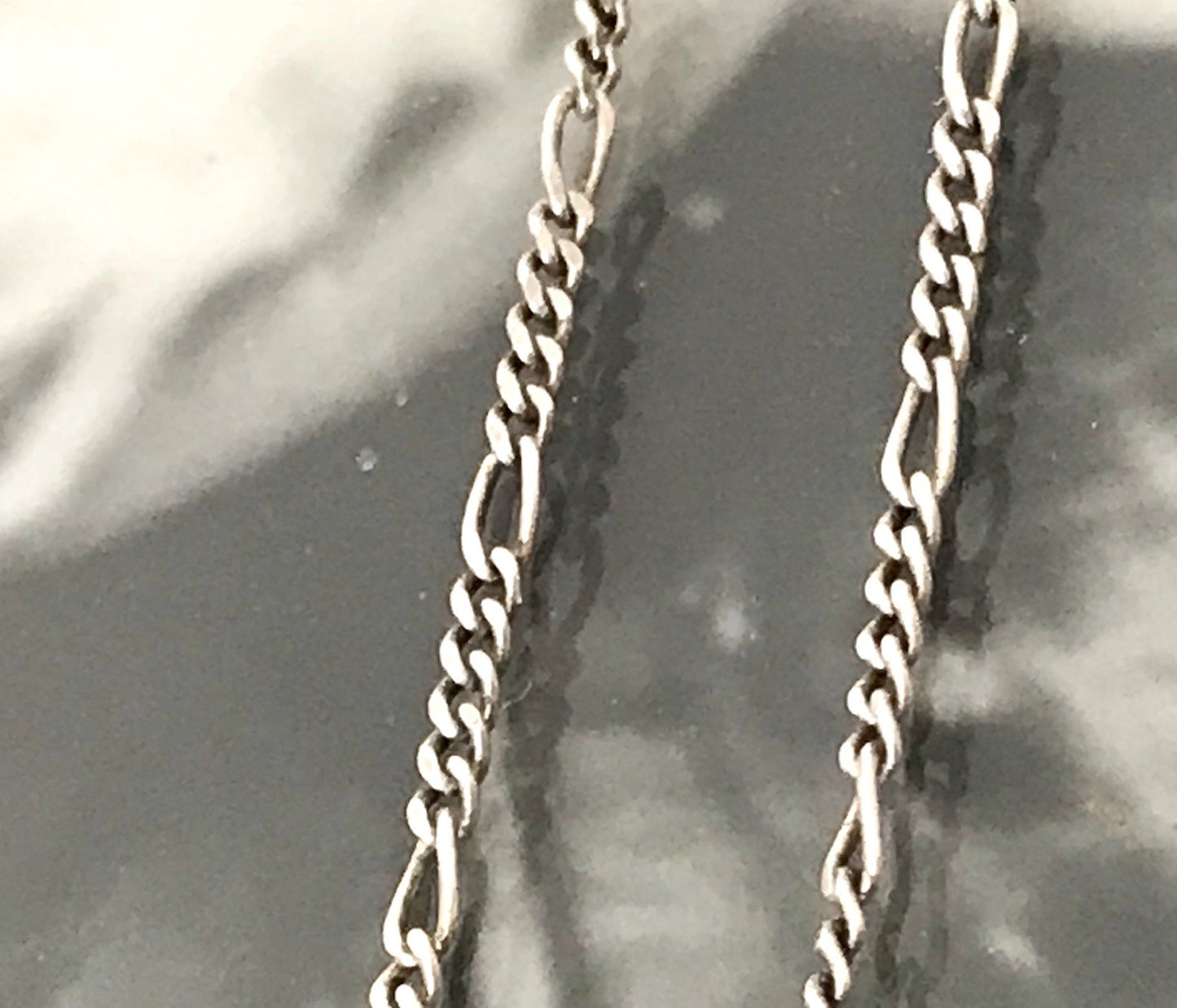Antik alt 925 Sterling Silber Collier Halskette Türkis