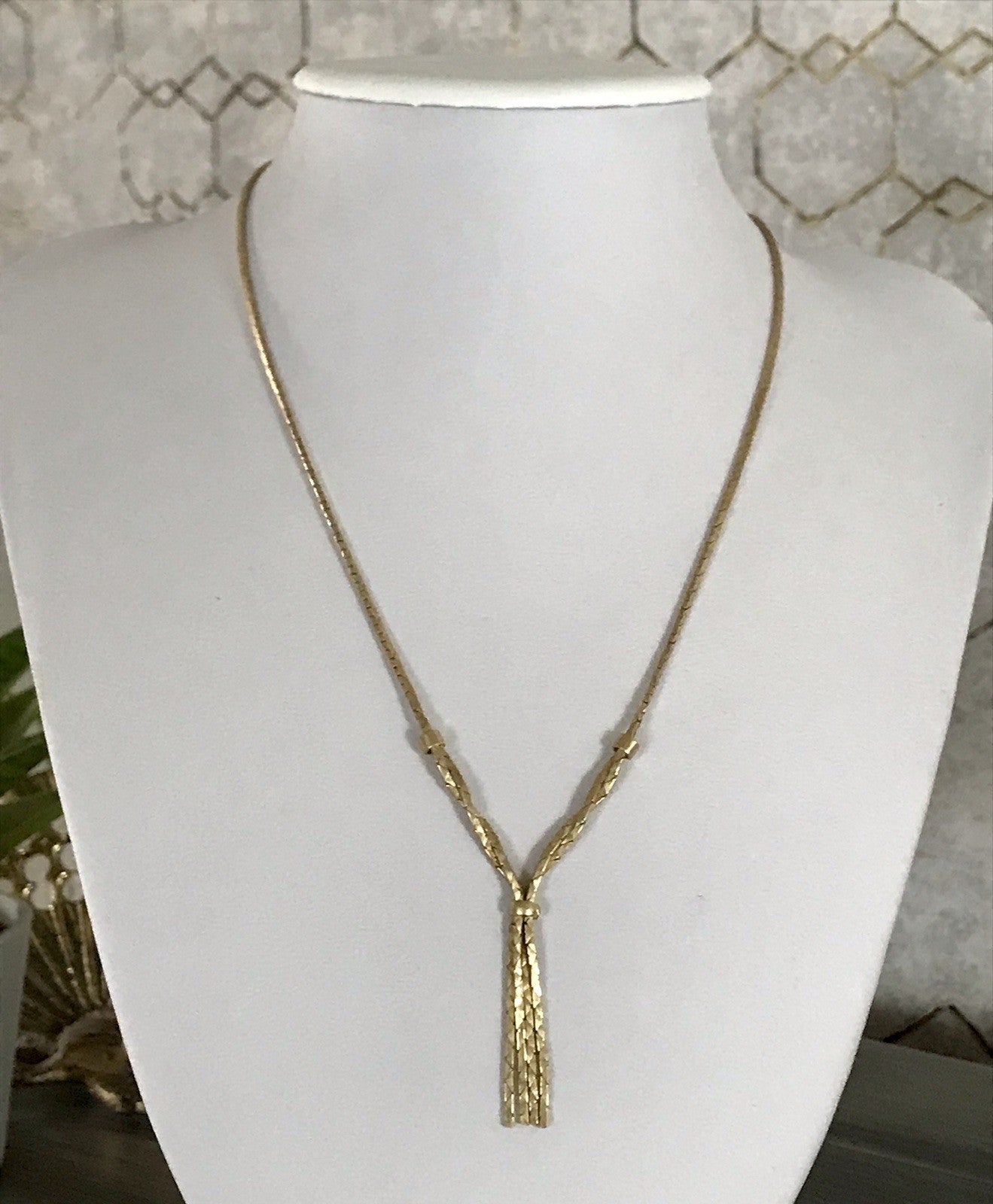 Vintage 60er Collier Halskette Amerik. Doublè gold SCHÖN Kette Damen