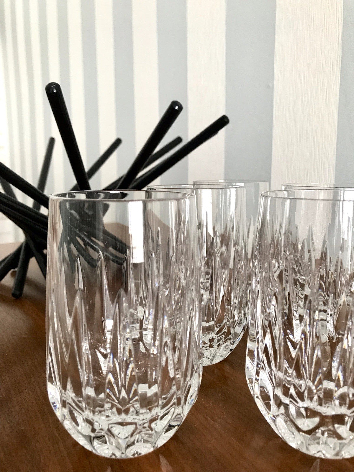 Vintage 3 edel Wassergläser Gläser Kristallglas geschliffen schön Nachtmann