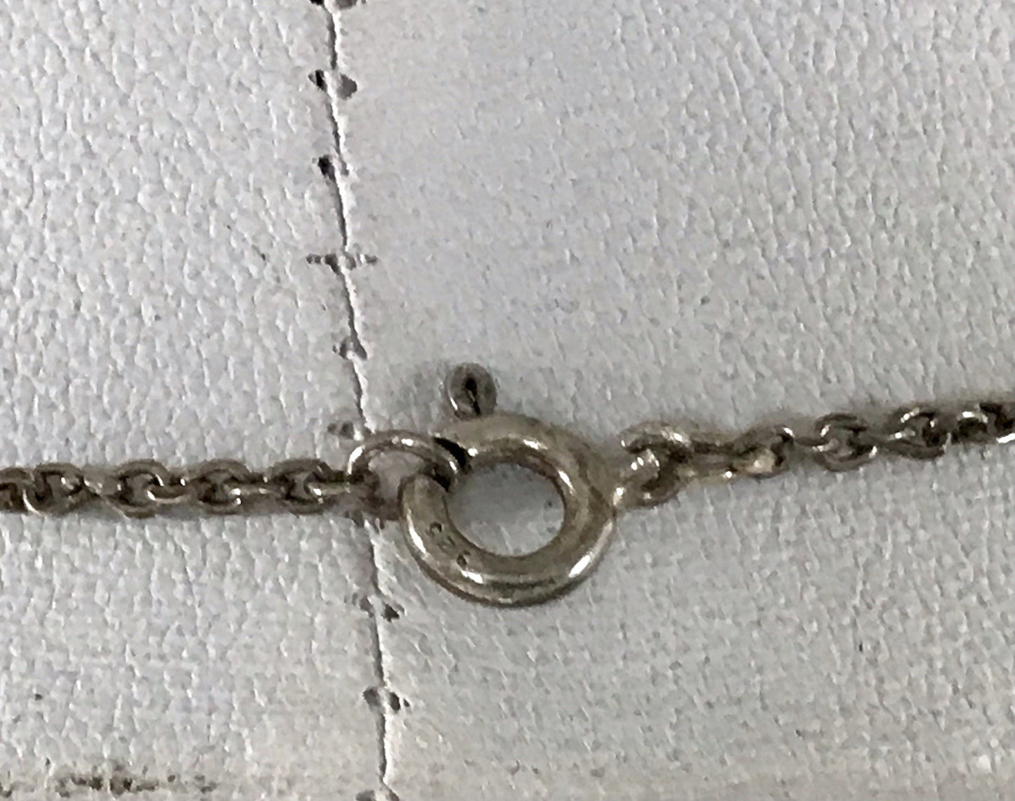 Antik 925 Sterling Silber Collier Halskette Kette rote Steine Granate?