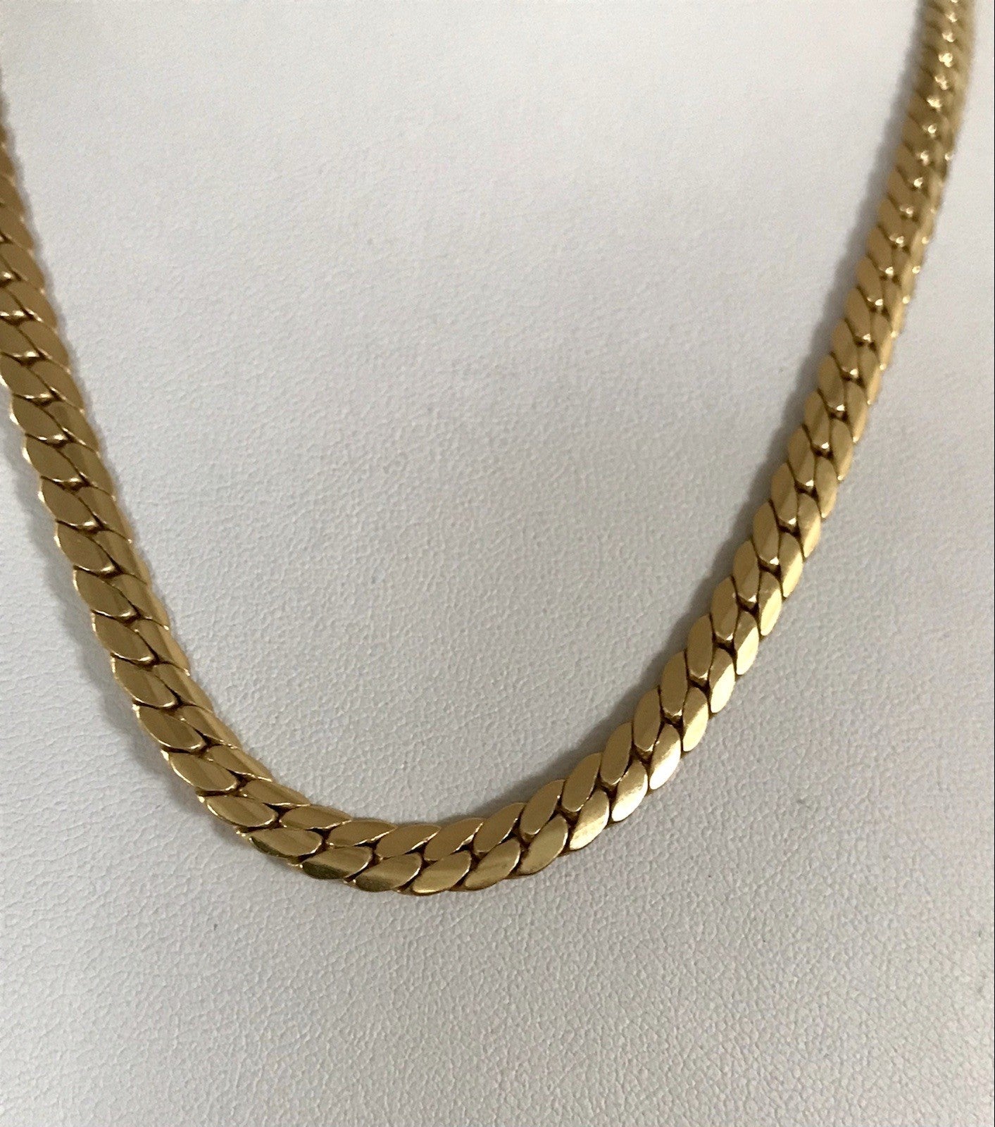 Vintage Halskette Amerik. Doublè gold SCHÖN Damen Massiv Collier Kette