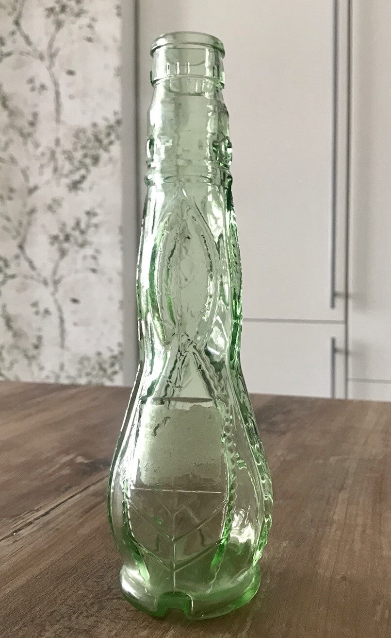 Antik? alt Vintage Flasche Glas grün Getränkflasche