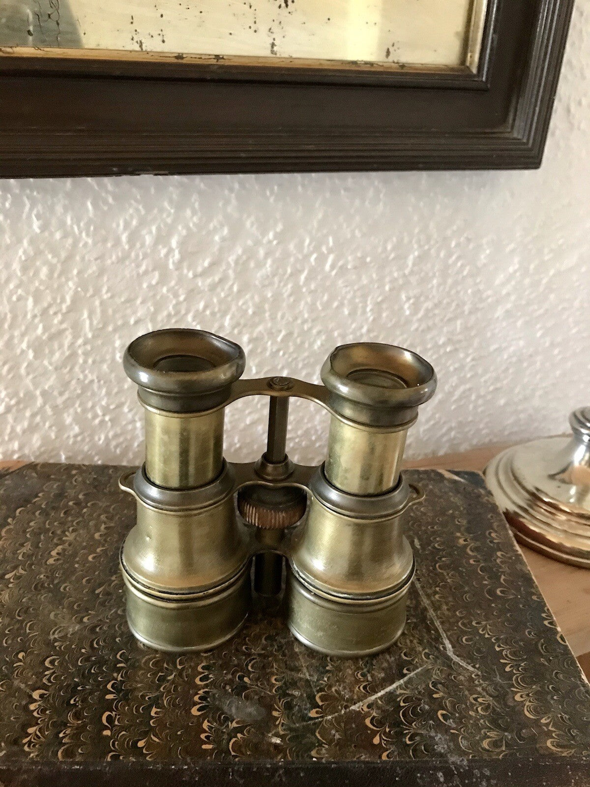 Antik Fernglas Opernglas Messing