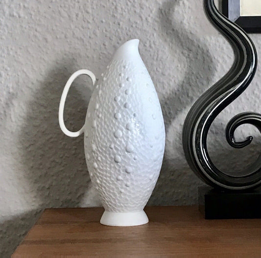 Vintage 60er Bisquit Porzellan Vase KPM OpArt Royal Porzellan Bavaria