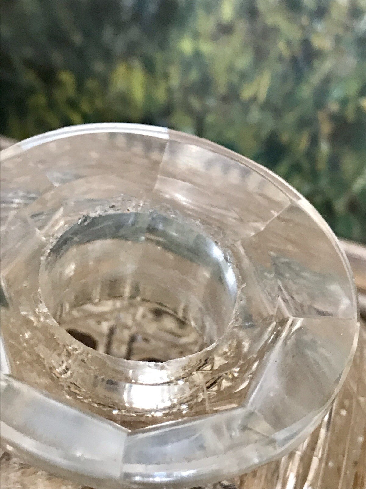 Antik ~1890 Baccarat 1x Glaskaraffe Karaffe Schnitt Bleikristall Edel! Dekanter