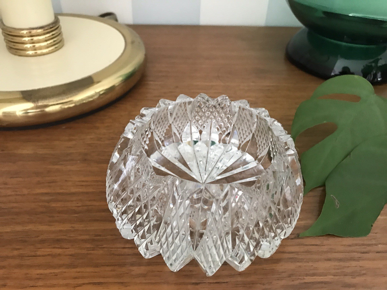 Alt antik? Aschenbecher Designer  Ascher Kristallglas EDEL Schliff Schnitt