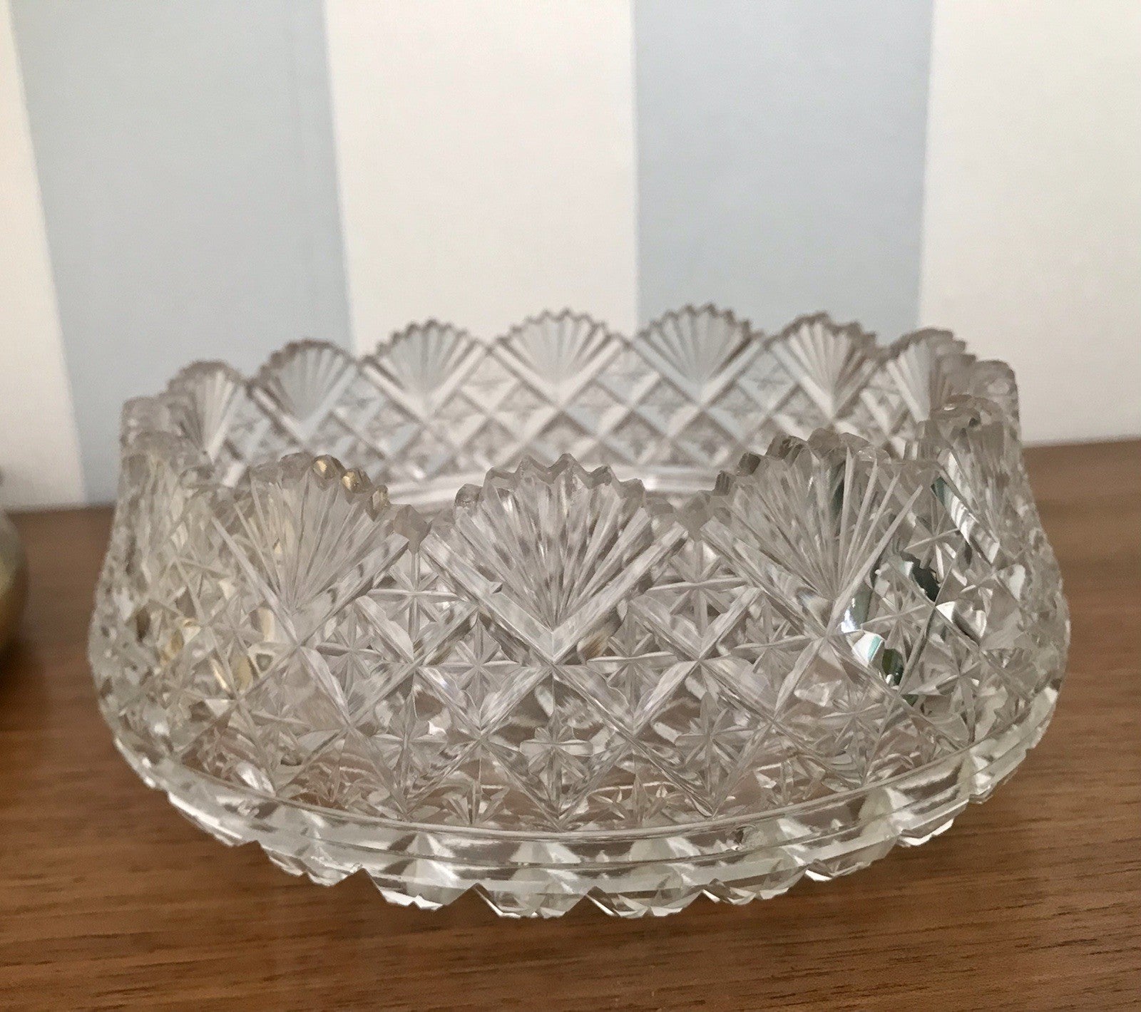 Antik Bleikristall Schale Glasschale Anbietschale Kristallglas Glas wundervoll!