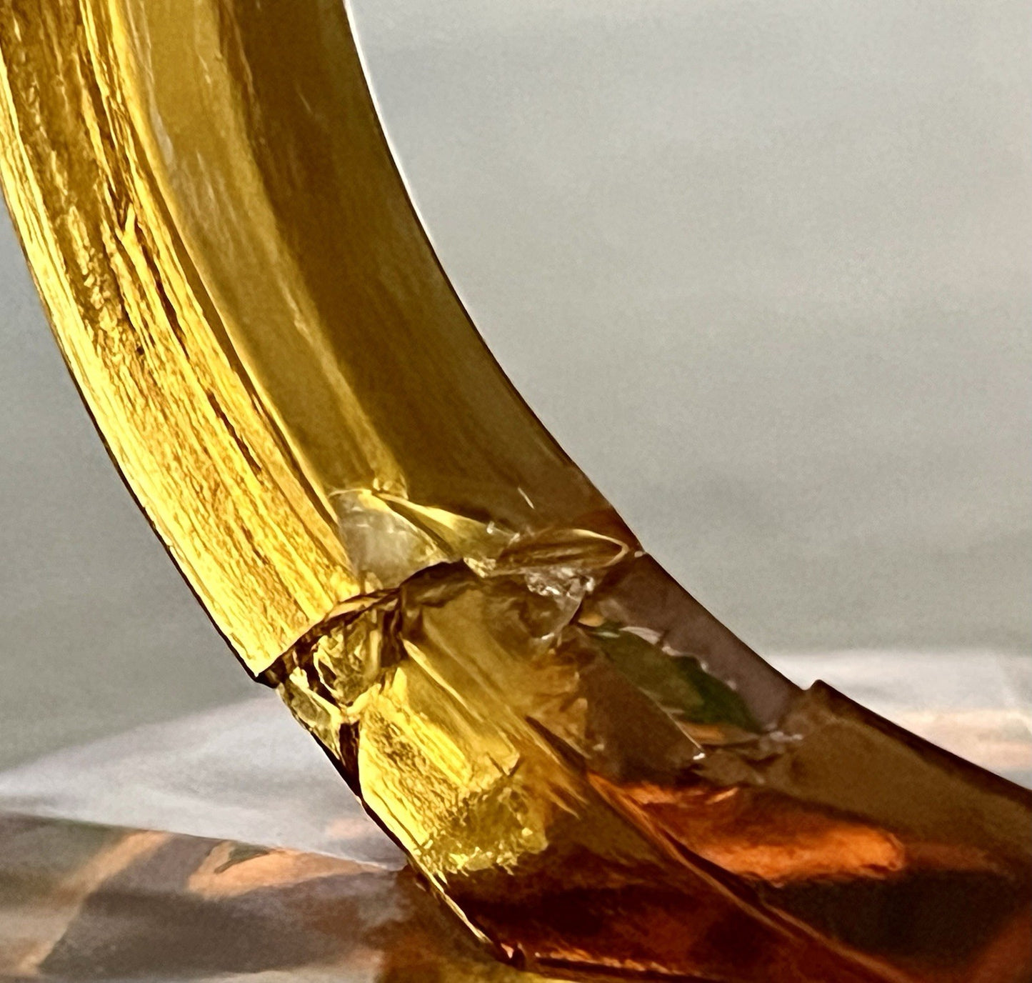 Art Déco 1 Vase Glasvase Pressglas Antik Bernstein Gelb Amber Glas Stölzle?