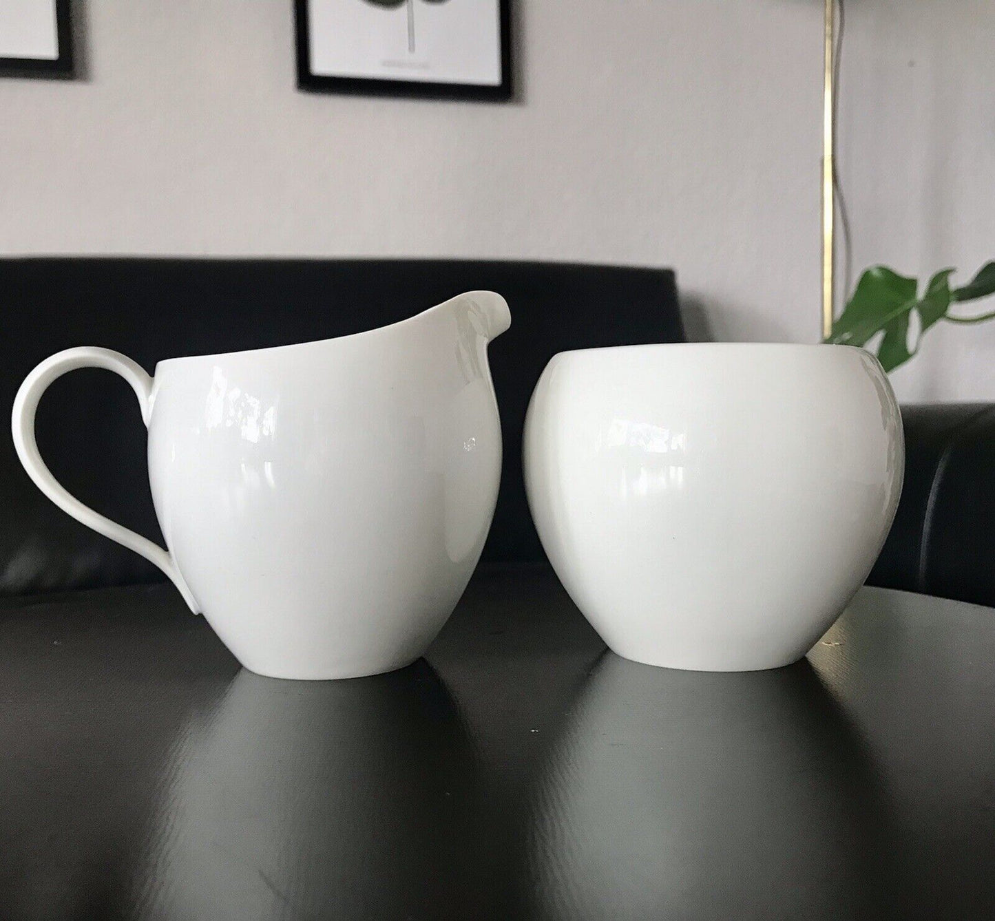 KPM Bauhaus Design Trude Petri Urbino Porzellan Edel 1946-59 Kännchen Zuckertopf