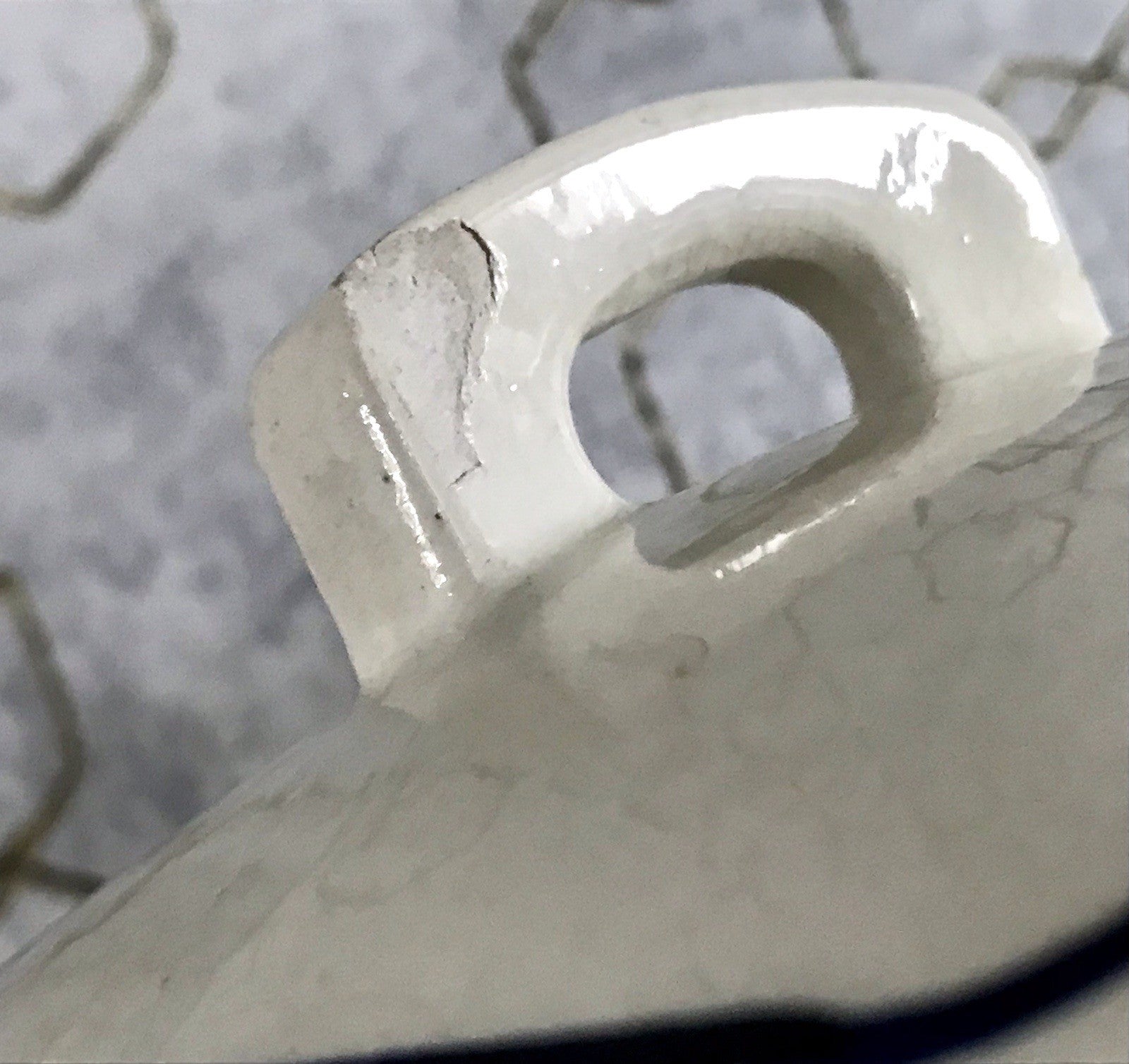 Antik Jugendstil Vorratsgefäß Gerste Gefäß Vorratsdose Porzellan creme blau