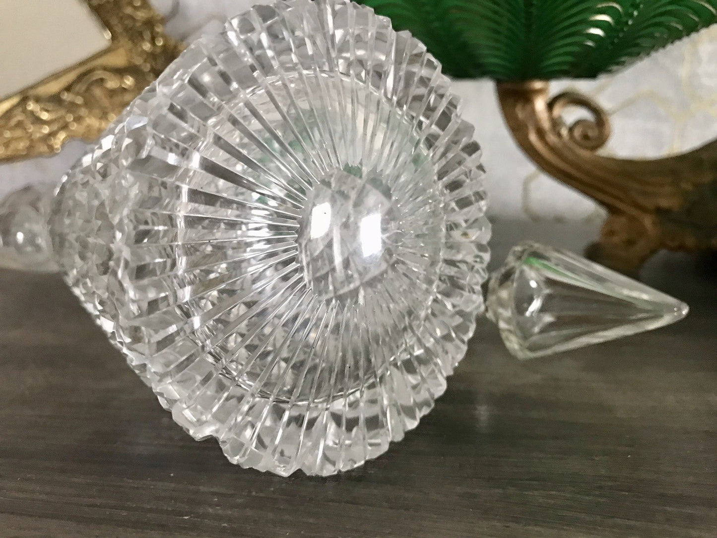 Antik Baccarat? Glaskaraffe Karaffe Kristallglas wundervoll Bleikristall Edel