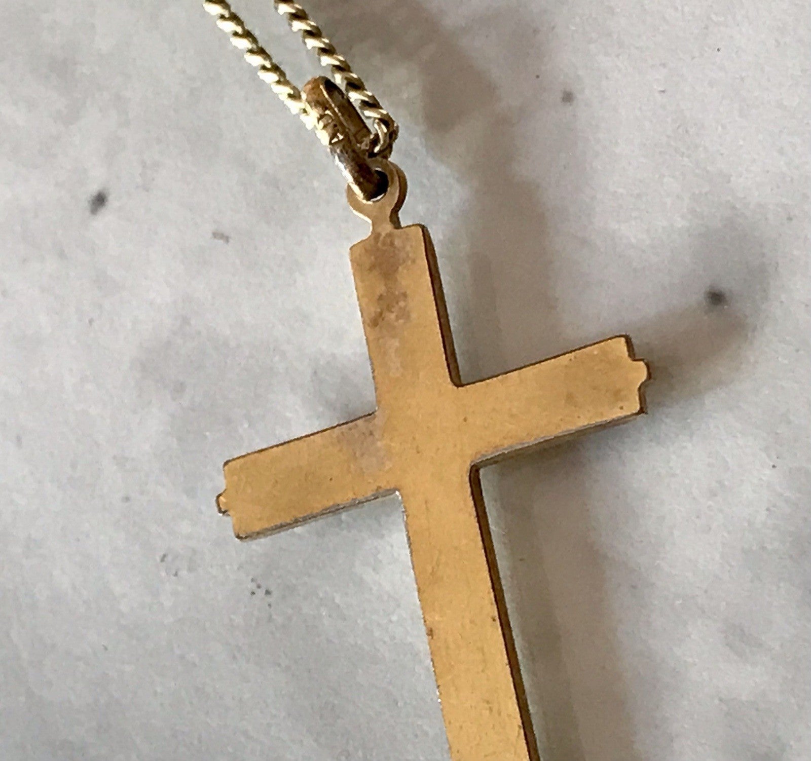 Antik? Vintage Kettenanhänger  Anhänger gold Amerikan Doublè Kreuz