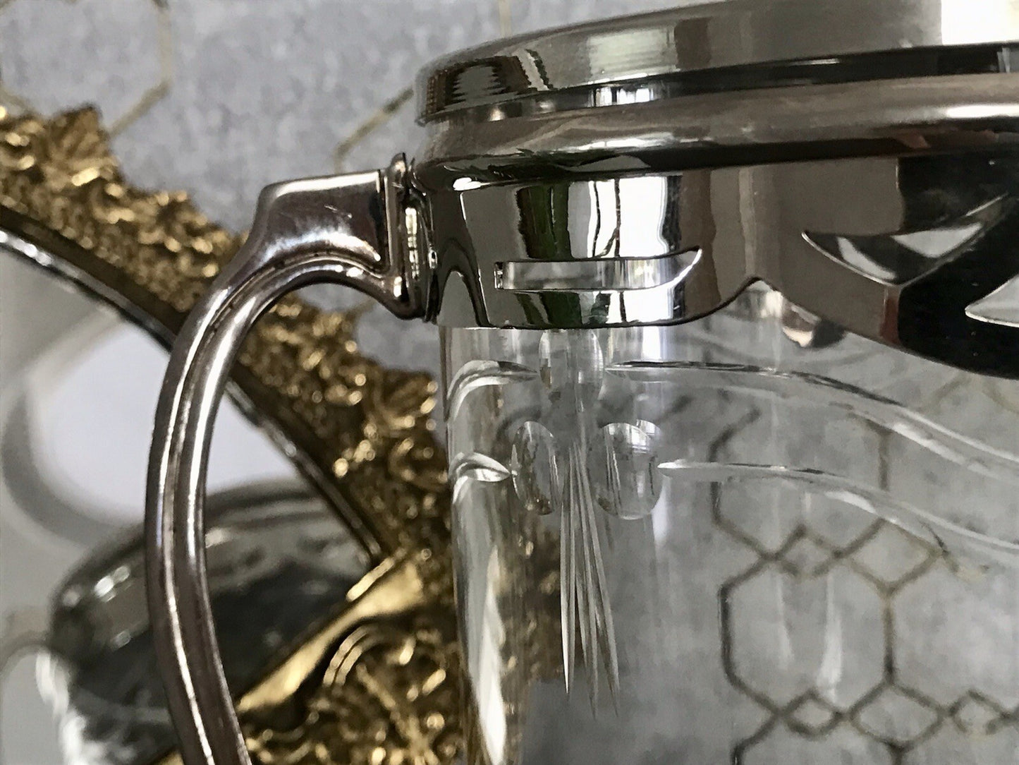 Antik Jugendstil Art Déco Dose versilbert? Argentor? Bonboniere  Konfektdose
