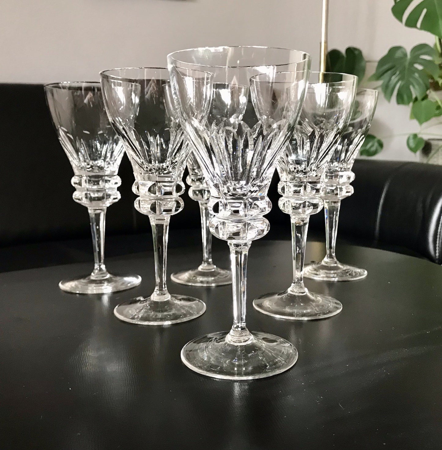 Vintage Set á 6St. & Set à5 St. EDEL Weingläser Gläser Kristallglas Bleikristall